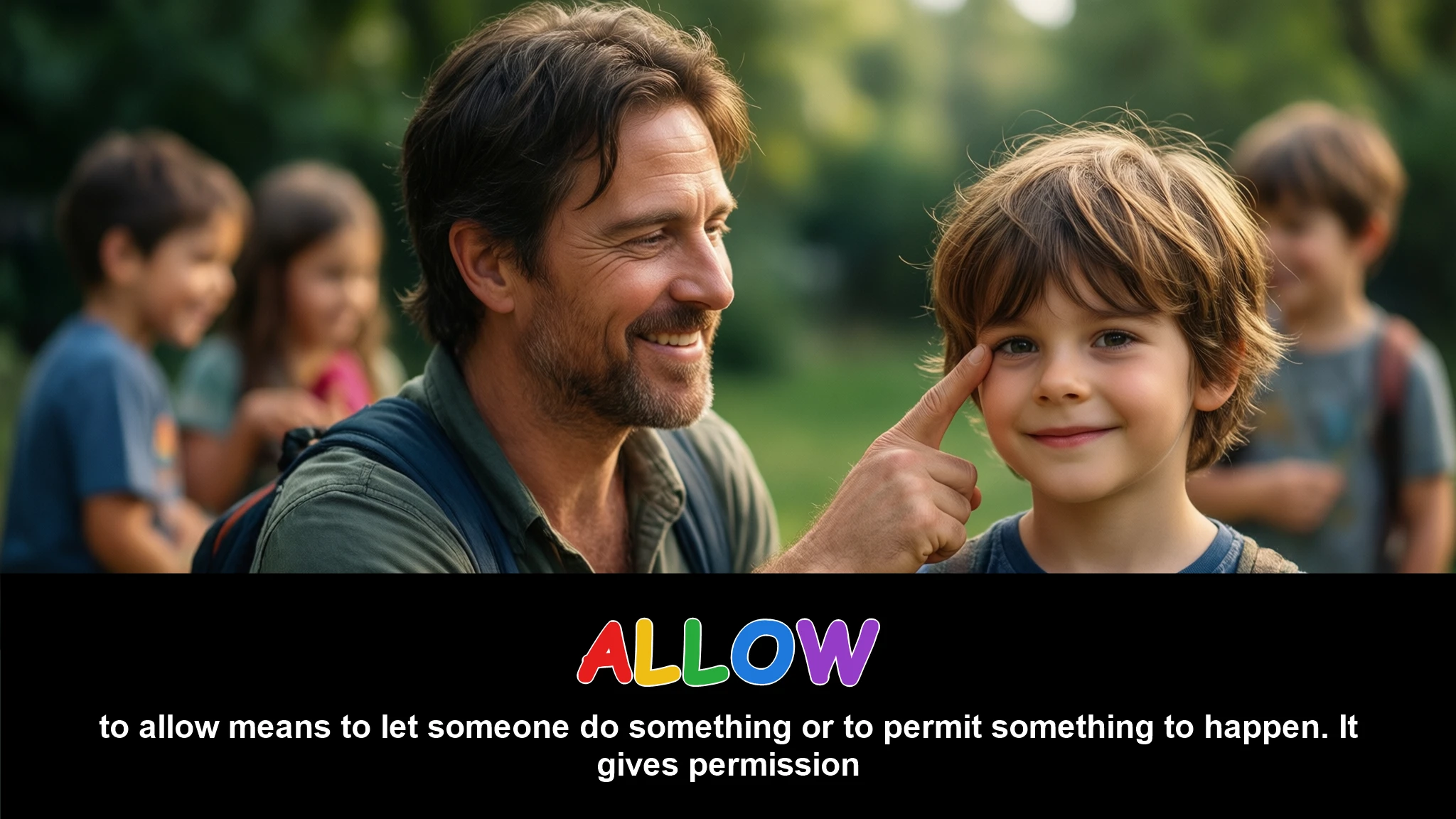 English Illustration for allow